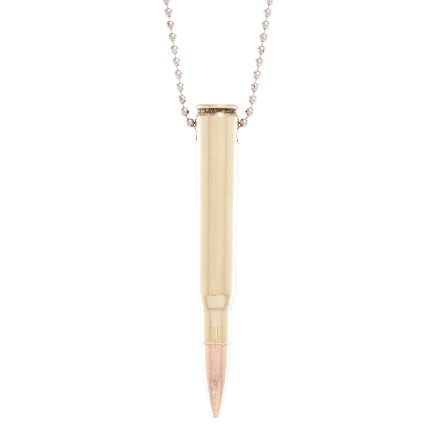 Shots fired by Lucky Shot USA .30-06 Springfield Ball Chain Bullet Necklace Kogelketting (60cm)