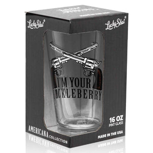 Shots Fired by Lucky Shot USA Americana Collection – Bierglas (Pint) – "WHEN YOU COME FOR MINE" – (475ml)