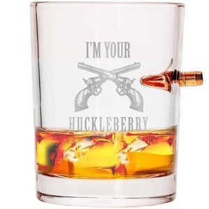 Shots Fired by Lucky Shot USA Lucky Shot .308/7.62 Bullet Whiskyglas "Huckleberry" (300ml)