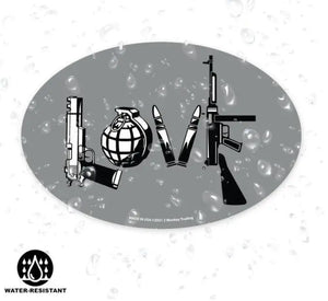 Lucky Shot USA- Magneetsticker - Gun Love