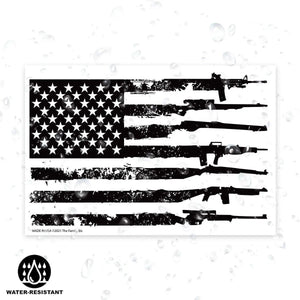 Lucky Shot USA - Magneetsticker - Gun Flag