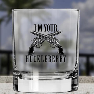 Shots Fired by Lucky Shot USA Americana Collection Whiskyglas - "I'm your Huckleberry" (325ml)