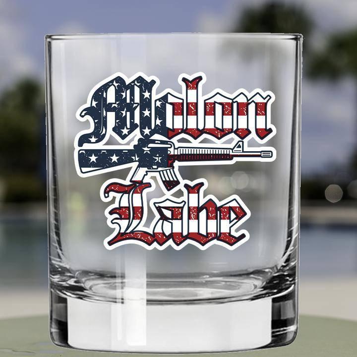 Shots Fired by Lucky Shot USA Americana Collection – Whiskyglas – "MOLON LABE AMERICA " (325ml)