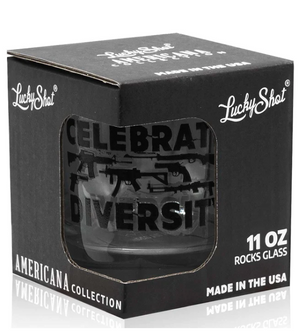 Shots Fired by Lucky Shot USA Americana Collection – Whisky glas – "WE THE PEOPLE FLAG" (325ml)