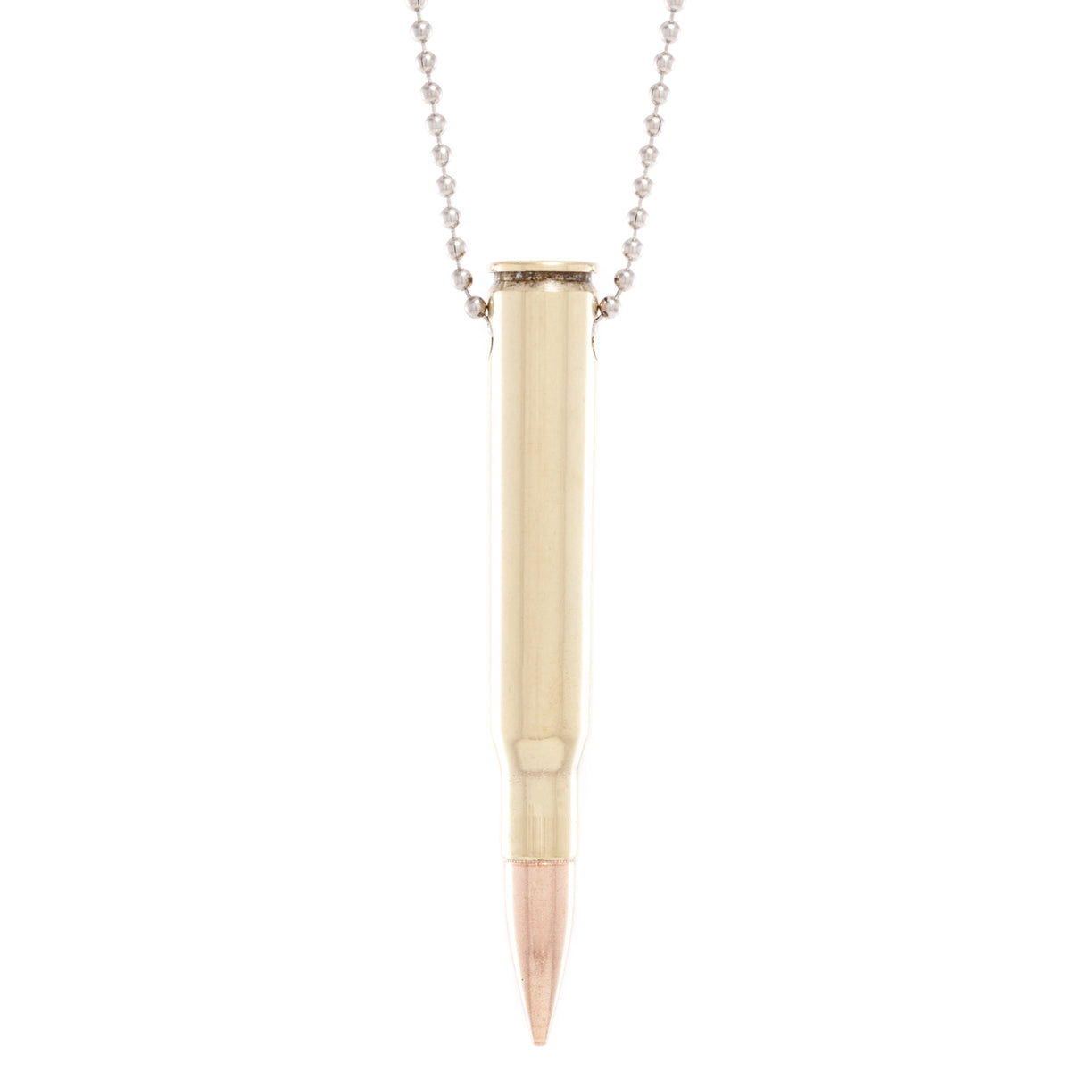 Shots fired by Lucky Shot USA .30-06 Springfield Ball Chain Bullet Necklace Kogelketting (60cm)