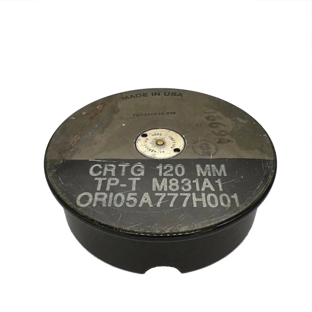 Shots Fired by Lucky Shot USA Lucky Shot Asbak van M1 Abrams tank 120mm shell