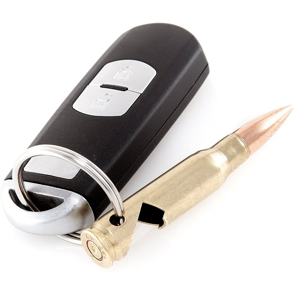 Shots Fired by Lucky Shot USA Bullet Keychain Bottle Opener Bieropener sleutelhanger van .308/7.62 patroon