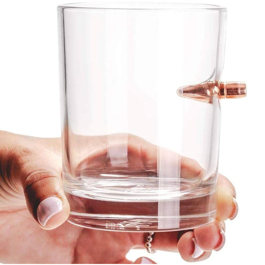 Shots Fired® Lucky Shot USA .308/7.62 Bullet Whiskyglas (300ml)