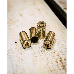 Shots Fired by Lucky Shot USA Ventieldoppen gemaakt van .40 CAL Smith & Wesson kogelhulzen - 4 stuks (Koper/Goud)
