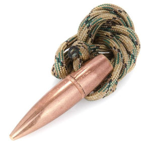 Shots Fired by Lucky Shot USA Paracord sniper ketting met .50 CAL Projectiel (Camo of Zwart)