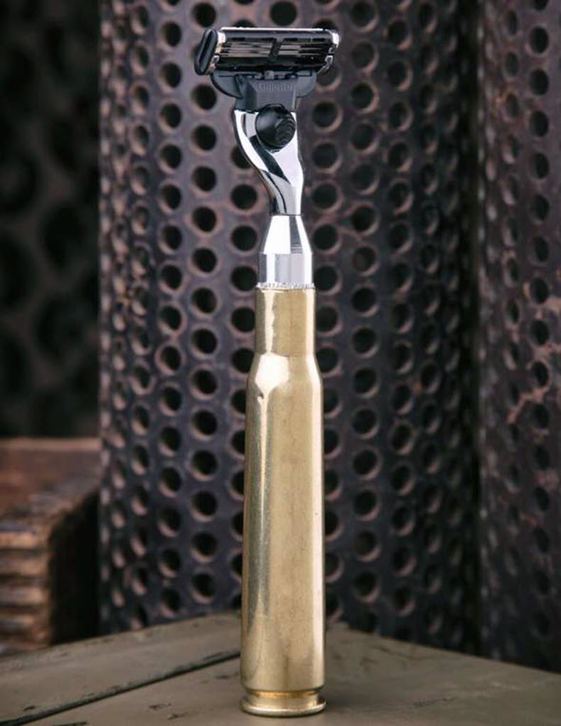 Shots Fired by Lucky Shot USA .50 Cal BMG Bullet Scheermes met handvat van .50 BMG Patroon