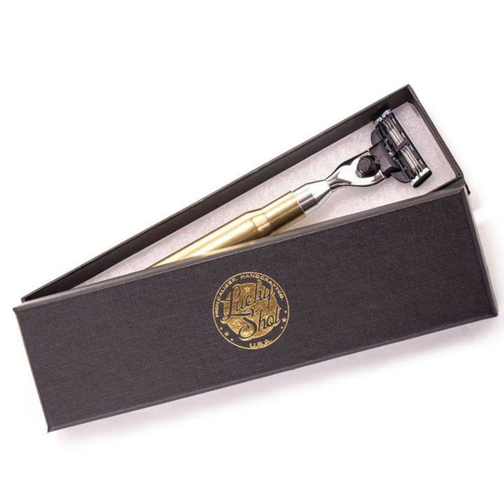 Shots Fired by Lucky Shot USA .50 Cal BMG Bullet Scheermes met handvat van .50 BMG Patroon