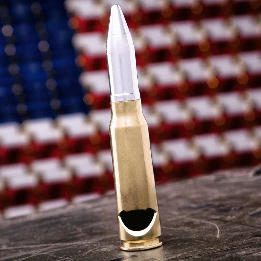 Shots Fired by Lucky Shot USA 20mm Vulcan round beer opener