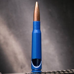 Shots Fired by Lucky Shot USA .50 Cal BMG Bullet Bottle Opener - Bieropener (Blauw)