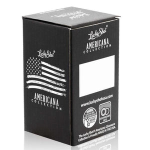 Shots Fired by Lucky Shot USA Americana Collection Bierglazen – Bierglas (Pint) – "SKULL FINGER" – (475ml)
