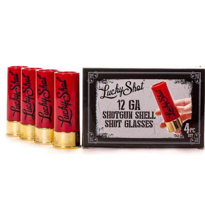 Lucky Shot USA Shot Glasses 12Gauge Shotgun Shell Shotglaasjes 4 stuks (44ml) 11.99 Shots Fired!