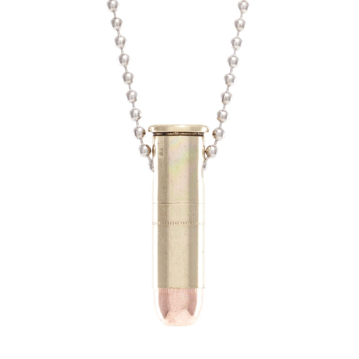 Shots fired by Lucky Shot USA .38 Special Ball Chain Bullet Necklace Kogelketting (60cm)