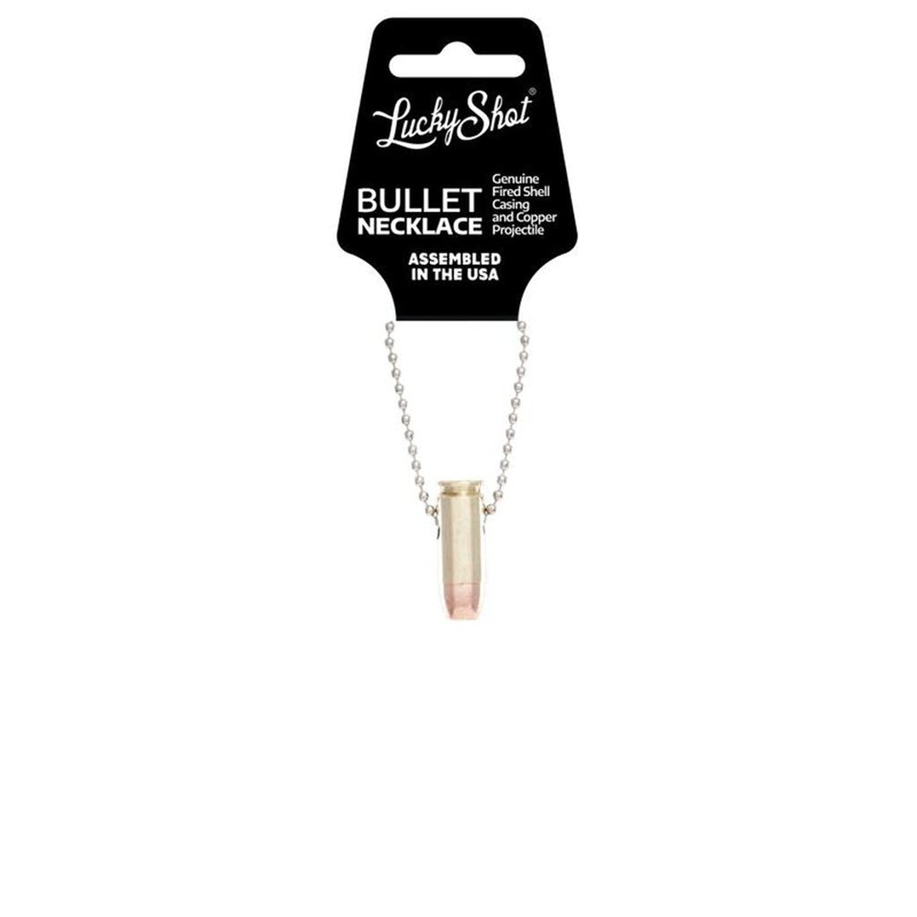 Shots fired by Lucky Shot USA .40 S&W Ball Chain Bullet Necklace Kogelketting (60cm)