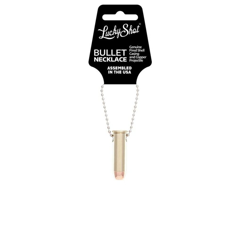 Shots fired by Lucky Shot USA .44 Magnum Ball Chain Bullet Necklace Kogelketting (60cm)
