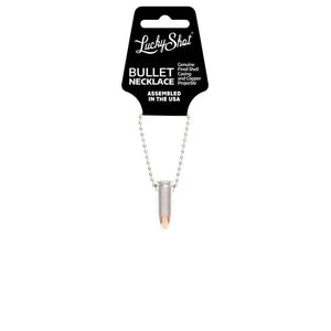 Shots fired by Lucky Shot USA 9mm Ball Chain Bullet Necklace Kogelketting (60cm) - Nikkel
