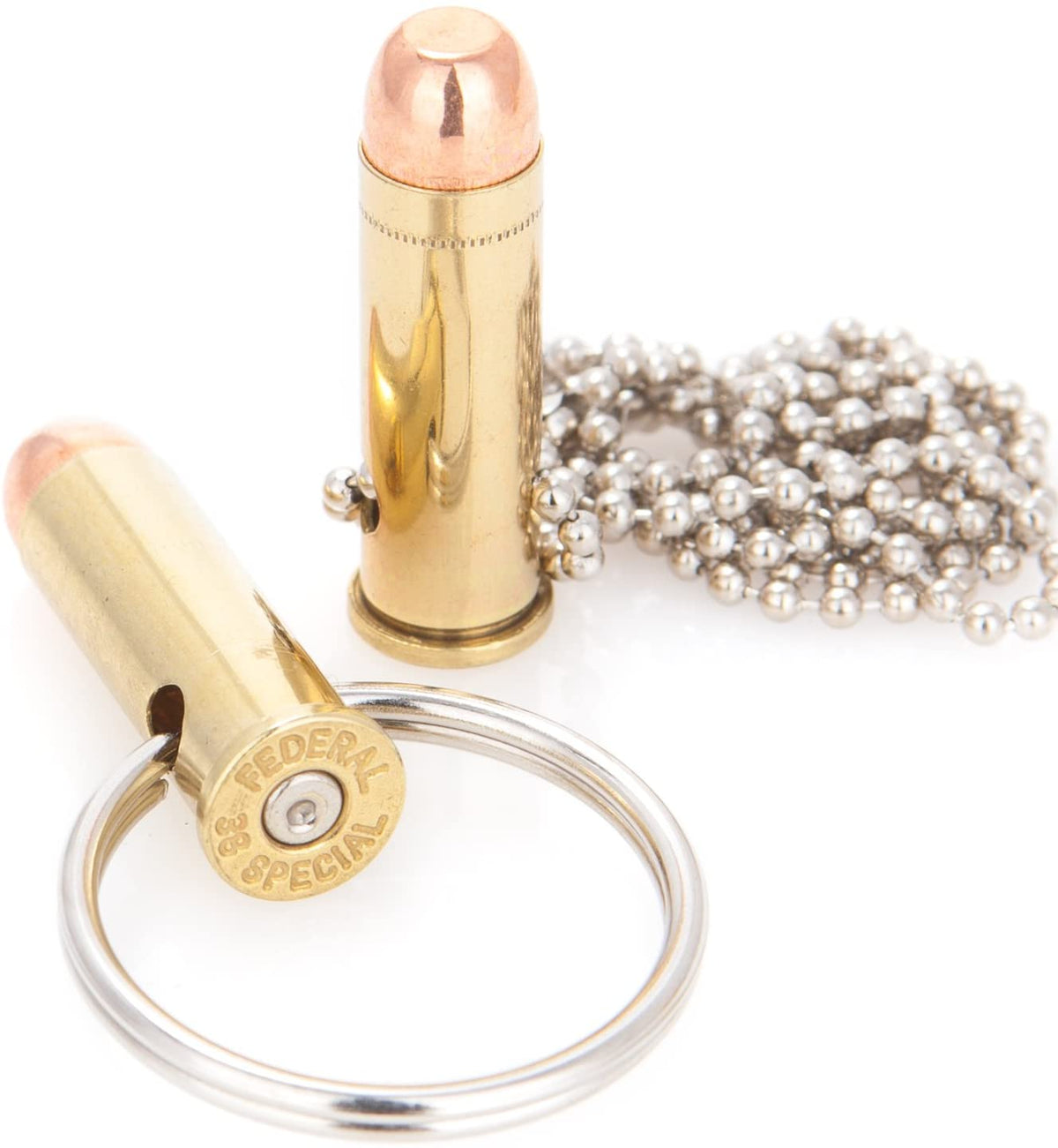 Shots fired by Lucky Shot USA .38 Special Ball Chain Bullet Necklace Kogelketting (60cm)